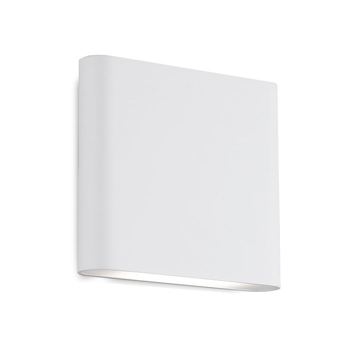 Kuzco Slate 6" LED All-terior Wall Light, White/Frosted Glass - AT68006-WH-UNV