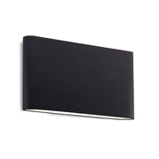 Kuzco Slate 10" LED All-terior Wall Light, Black/Frosted Glass - AT68010-BK-UNV