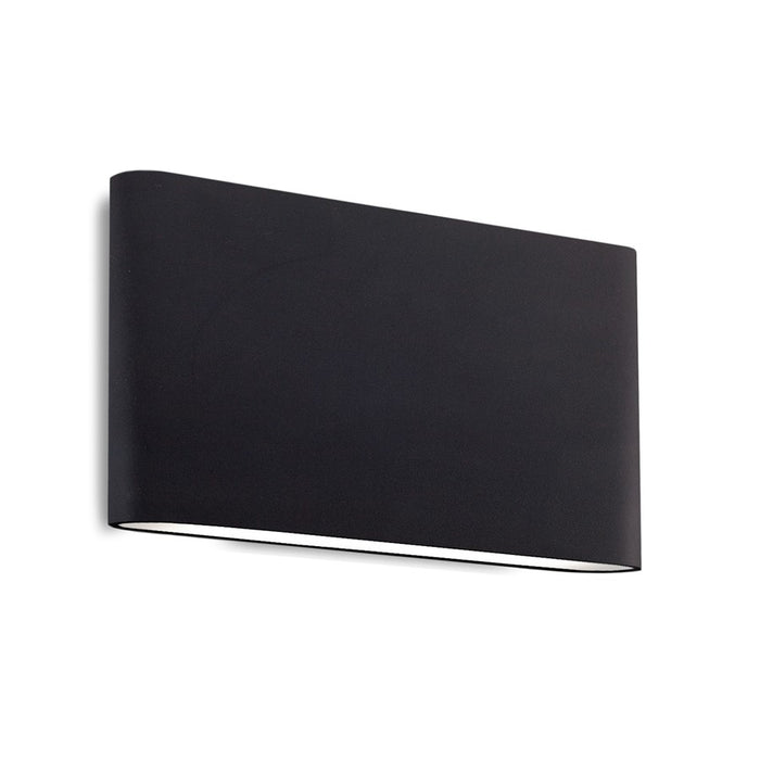 Kuzco Slate 10" LED All-terior Wall Light, Black/Frosted Glass - AT68010-BK-UNV
