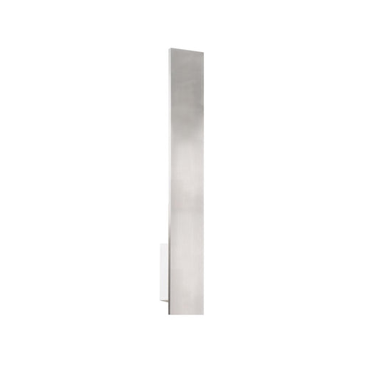 Kuzco Vesta 24in LED Wall Sconce | Modern Brushed Nickel Aluminum and Frosted Glass | Covered Patio & Bathroom | 3 x 24 x 2.38 in | Model AT7924-BN