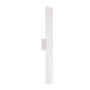 Kuzco Vesta 36in 1-Light LED Wall Sconce | White Aluminum and Frosted Glass | Covered Patio & Entryway | 3 x 36 x 2 in | Model AT7935-WH