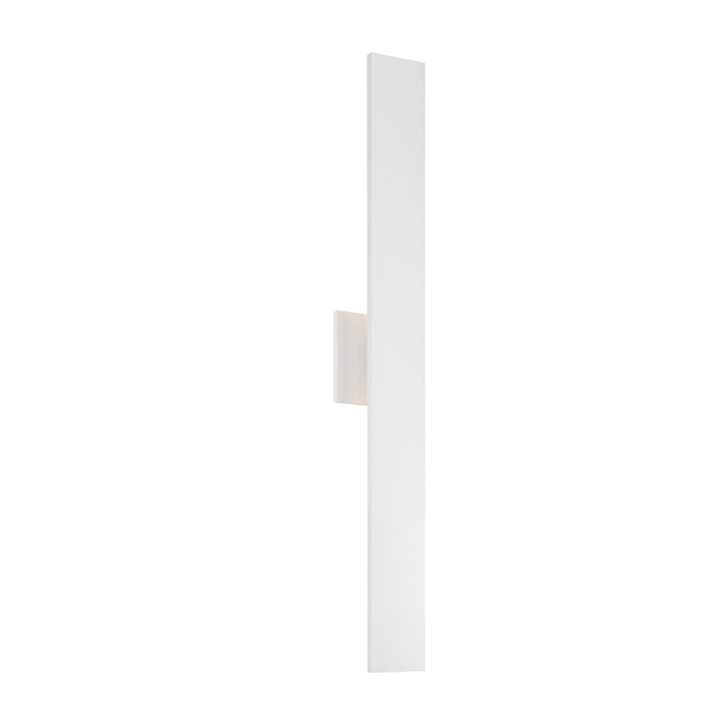 Kuzco Vesta 36in 1-Light LED Wall Sconce | White Aluminum and Frosted Glass | Covered Patio & Entryway | 3 x 36 x 2 in | Model AT7935-WH