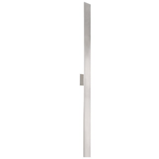 Kuzco Vesta 72in LED Wall Sconce | Modern Brushed Nickel Aluminum and Frosted Glass | Outdoor Patio & Entryway | 7200lm 3000K 90CRI | Model AT7972-BN
