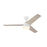 Kuzco Nash 52" Wht reversible blade Ceiling Fan w/ LED, White