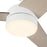 Kuzco Nash 52" Wht reversible blade Ceiling Fan w/ LED, White