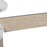 Kuzco Nash 52" Wht reversible blade Ceiling Fan w/ LED, White