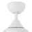 Kuzco Nash 52" Wht reversible blade Ceiling Fan w/ LED, White
