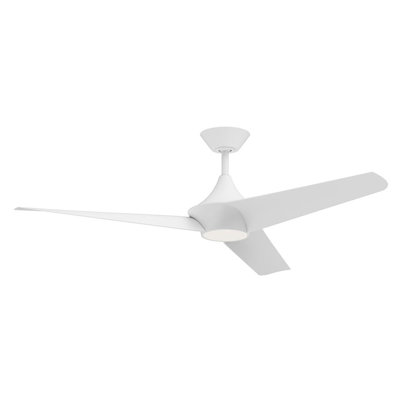 Haus Appeal Sora 56in 3-Blade LED Ceiling Fan | White Steel and Aluminum | Living Room & Bedroom | 14.12in H x 56in Dia | Model CF523056WH
