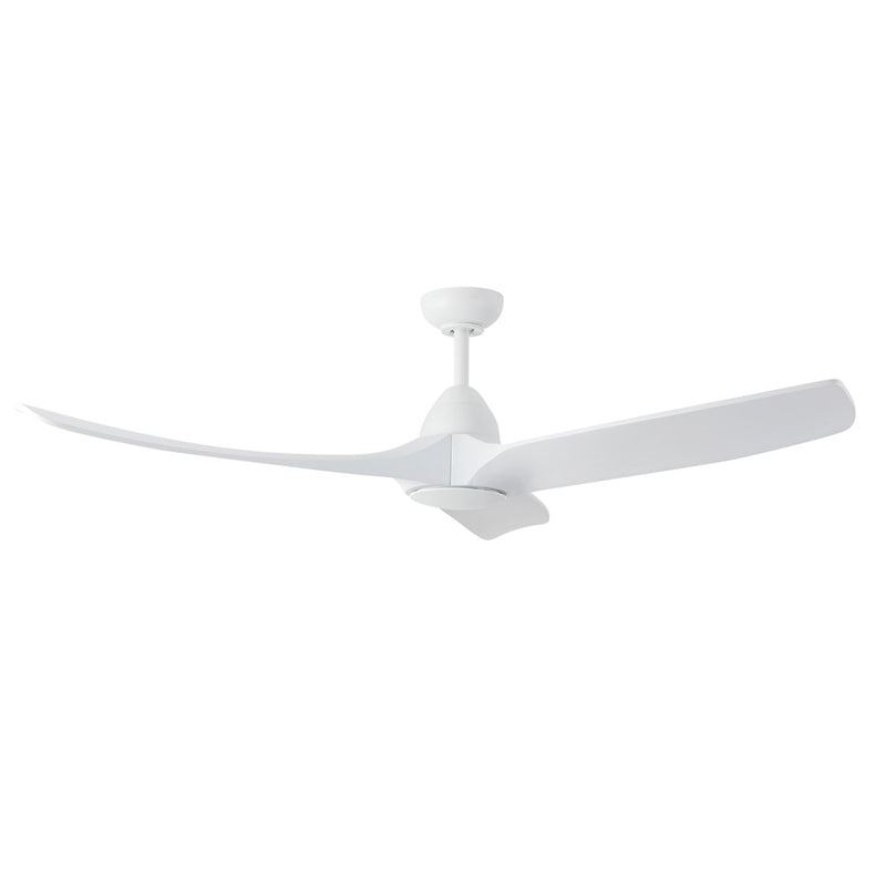 Haus Appeal Langley 60in Ceiling Fan | White Steel and Natural Oak Wood Blades | Living Room & Family Room | 60 x 60 x 15 in | Model CF77860-WH