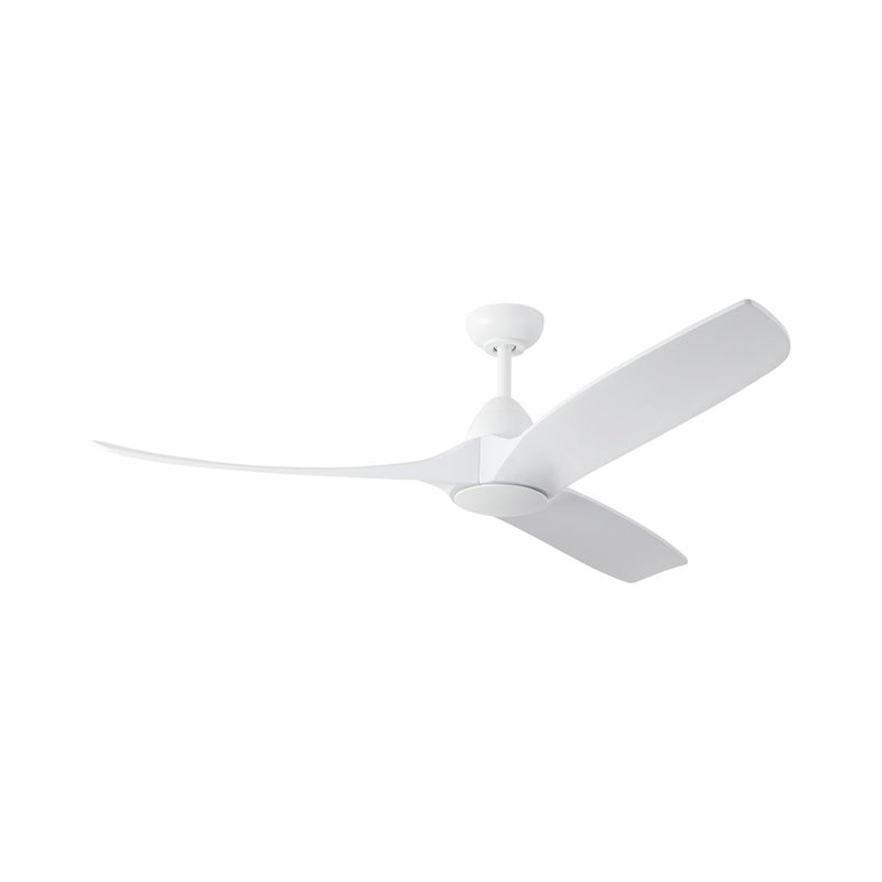 Haus Appeal Langley 60in Ceiling Fan | White Steel and Natural Oak Wood Blades | Living Room & Family Room | 60 x 60 x 15 in | Model CF77860-WH