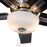 Kuzco Erikson 52" Ceiling Fan/LED/Bulb/Pull Chain/83W, Nickel