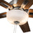 Kuzco Erikson 52" Ceiling Fan/LED/Bulb/Pull Chain/83W, Nickel