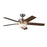 Kuzco Erikson 52" Ceiling Fan/LED/Bulb/Wall Control/83W, Nickel