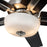 Kuzco Erikson 52" Ceiling Fan/LED/Bulb/Wall Control/83W, Nickel