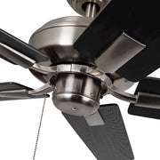 Haus Appeal Hollis 52in Ceiling Fan | Brushed Nickel Steel | Bedroom & Living Room | 12.28 x 23.5 x 12.01 in | Model CF78752-BN-NLP