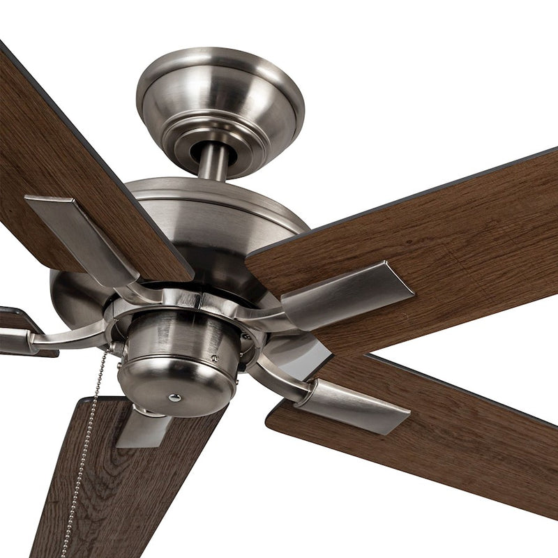 Haus Appeal Hollis 52in Ceiling Fan | Brushed Nickel Steel | Bedroom & Living Room | 12.28 x 23.5 x 12.01 in | Model CF78752-BN-NLP