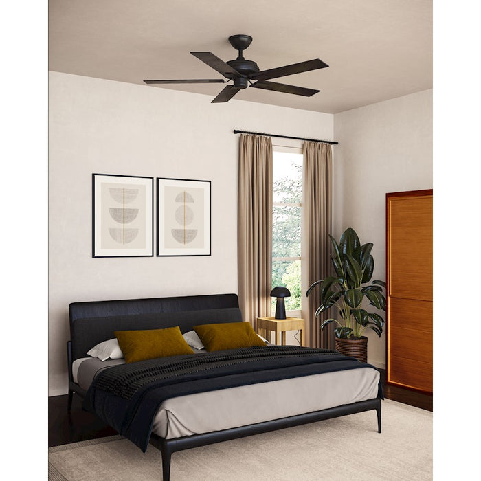 Kuzco Erikson 52" Ceiling Fan/Wall Control/65W, Matte Black