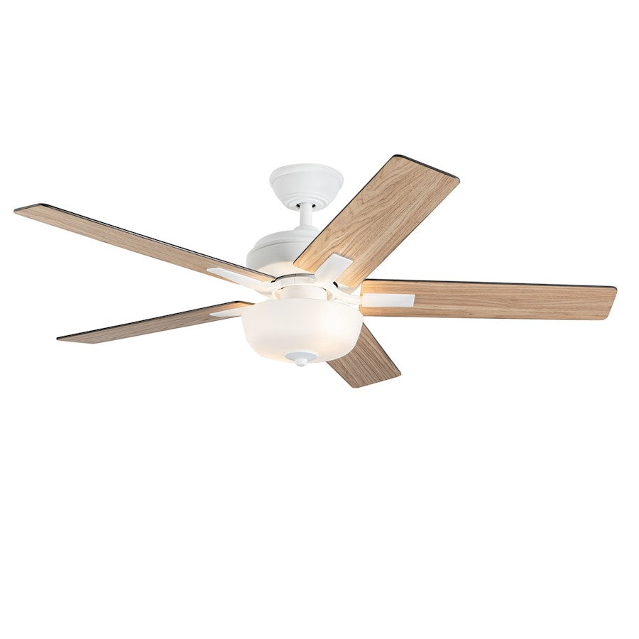 Kuzco Erikson 52" Ceiling Fan/LED/Bulb/Wall Control/83W, White - CF78752-WH-LKW