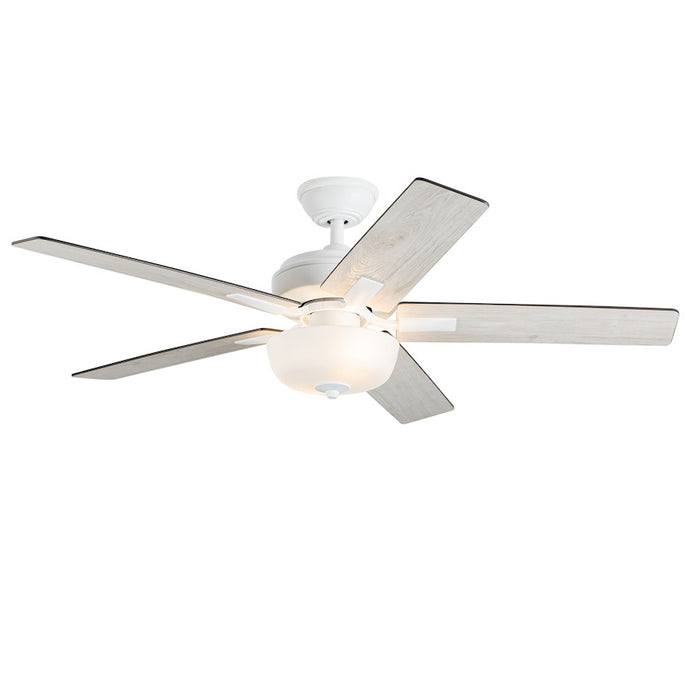 Kuzco Erikson 52" Ceiling Fan/LED/Bulb/Wall Control/83W, White