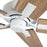 Kuzco Erikson 52" Ceiling Fan/Wall Control/65W, White