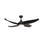 Haus Appeal Montecito 56in LED Ceiling Fan | Smart Matte Black Steel and Frosted Polymeric Lens | Living Room & Covered Patio | Model CF90955-MB
