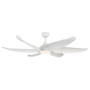 Haus Appeal Montecito 60in LED Ceiling Fan | Matte White Steel and Frosted Polymeric Lens | Model CF90960-WH