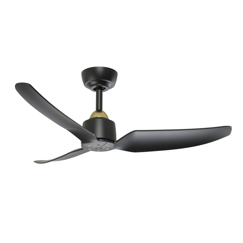 Haus Appeal Alden 42in 3-Blade Ceiling Fan | Modern Brushed Gold and Matte Black Aluminum | Living Room & Covered Patio | Model CF92942-BG-MB