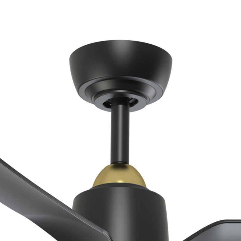 Haus Appeal Alden 42in 3-Blade Ceiling Fan | Modern Brushed Gold and Matte Black Aluminum | Living Room & Covered Patio | Model CF92942-BG-MB