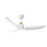 Kuzco Hugo 42" Ceiling Fan, Brushed Gold/Matte White - CF92942-BG-WH