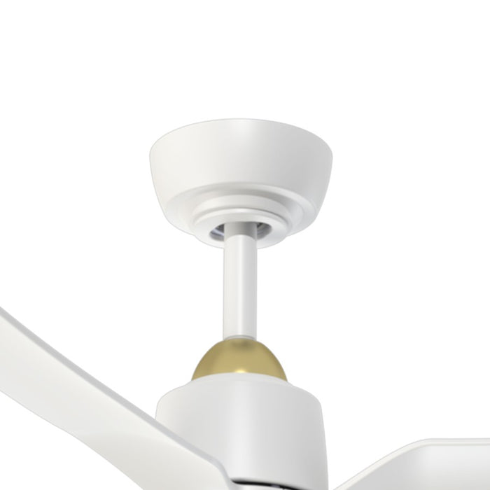 Kuzco Hugo 42" Ceiling Fan, Brushed Gold/Matte White