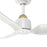 Kuzco Hugo 42" Ceiling Fan, Brushed Gold/Matte White