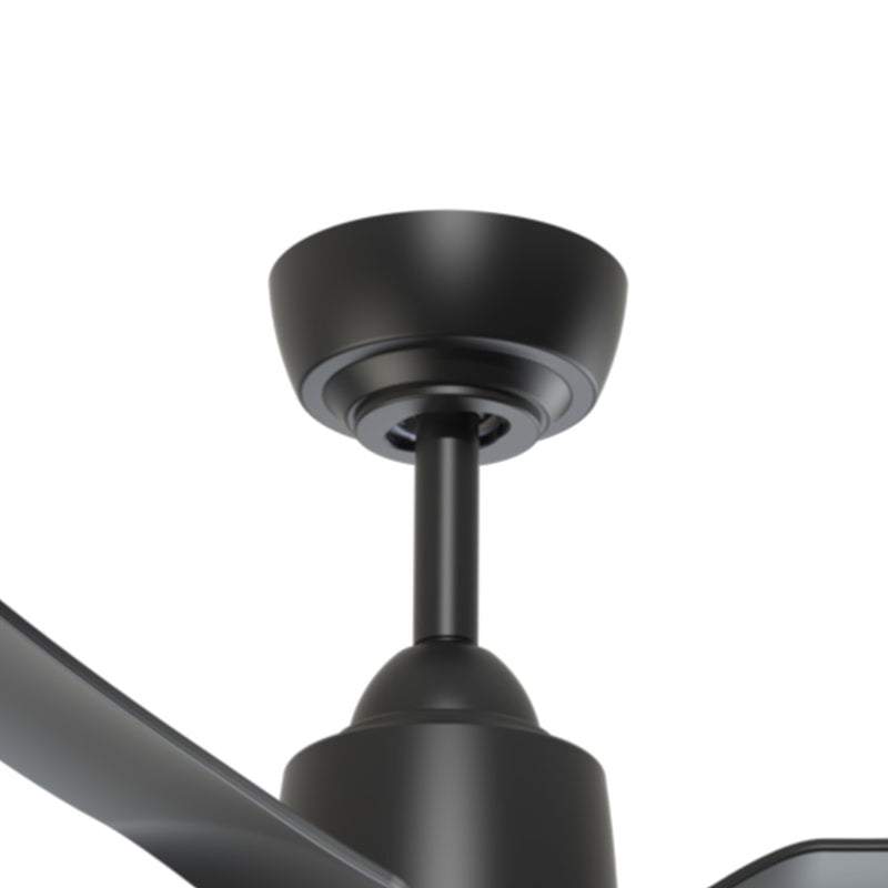 Haus Appeal Alden 42in 3-Blade Ceiling Fan | Modern Matte Black Aluminum | Living Room & Covered Patio | 42.375 x 42.375 x 12.75 in | Model CF92942-MB