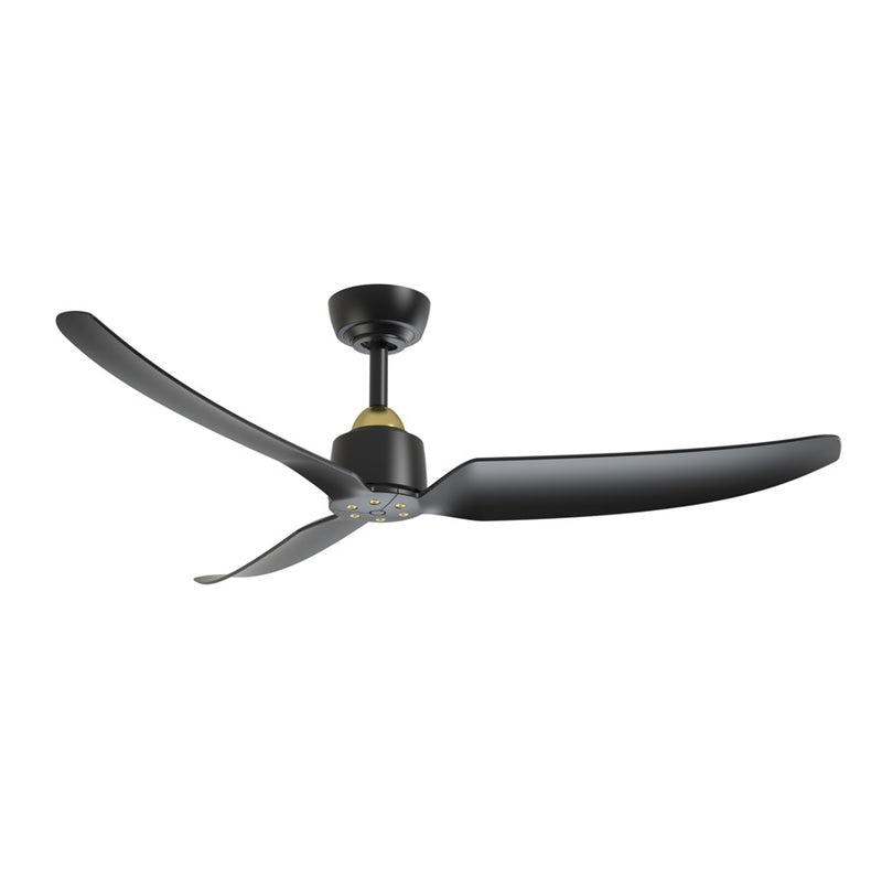 Haus Appeal Alden 52in 3-Blade Ceiling Fan | Brushed Gold and Matte Black Aluminum/Steel | Living Room & Covered Patio | Model CF92952-BG-MB