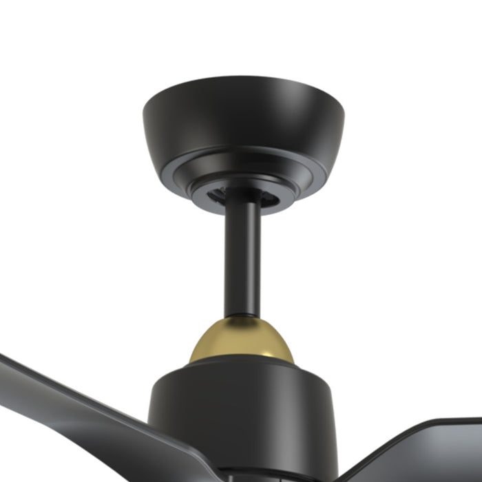 Kuzco Hugo 52" Ceiling Fan, Brushed Gold/Matte Black