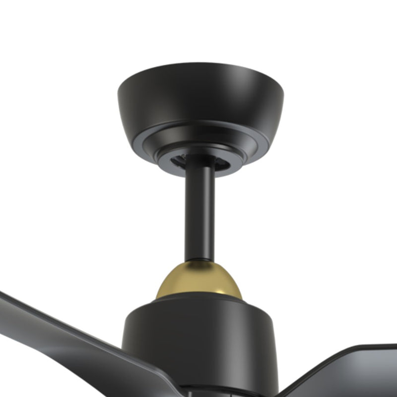 Haus Appeal Alden 52in 3-Blade Ceiling Fan | Brushed Gold and Matte Black Aluminum/Steel | Living Room & Covered Patio | Model CF92952-BG-MB
