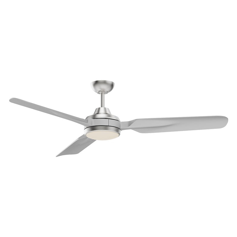 Haus Appeal Presidio 60in LED Ceiling Fan | Modern Brushed Nickel Steel | Living Room & Covered Patio | 60 x 13.88 in | Model CF95960-BN