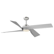 Haus Appeal Solara 56in LED Ceiling Fan | Brushed Nickel Steel and Aluminum | Bedroom & Living Room | 13.25in H x 56in Dia | Model CF96956-BN