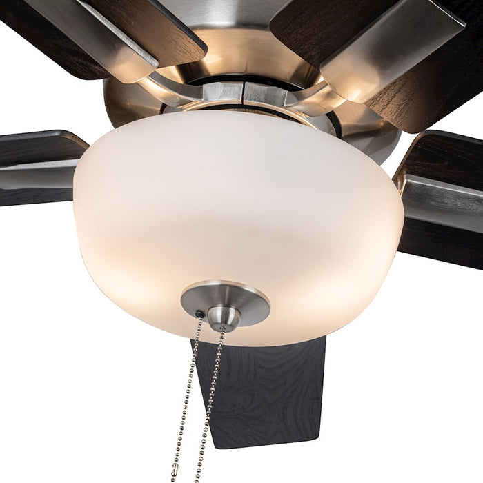 Kuzco Erikson 52" Ceiling Fan/Pull Chaun/60W, Brushed Nickel