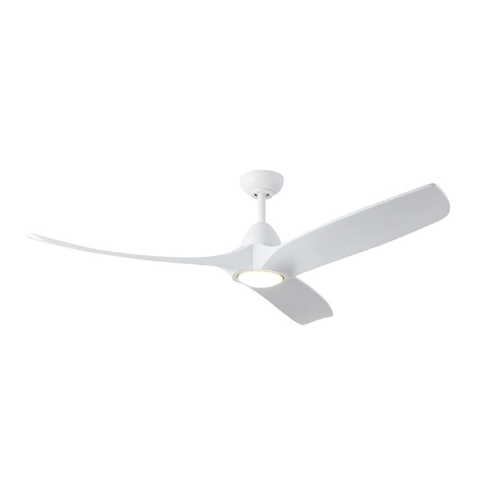 Kuzco Baylor 60" Wht Dimmable Dim LED Ceiling Fan, White