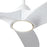 Kuzco Baylor 60" Wht Dimmable Dim LED Ceiling Fan, White