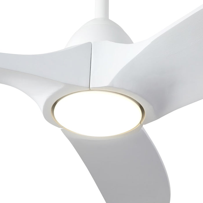 Kuzco Baylor 60" Wht Dimmable Dim LED Ceiling Fan, White