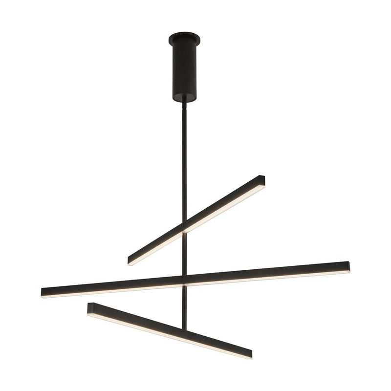 Kuzco Vega 45" LED LED Chandelier, Black - CH10345-BK-UNV