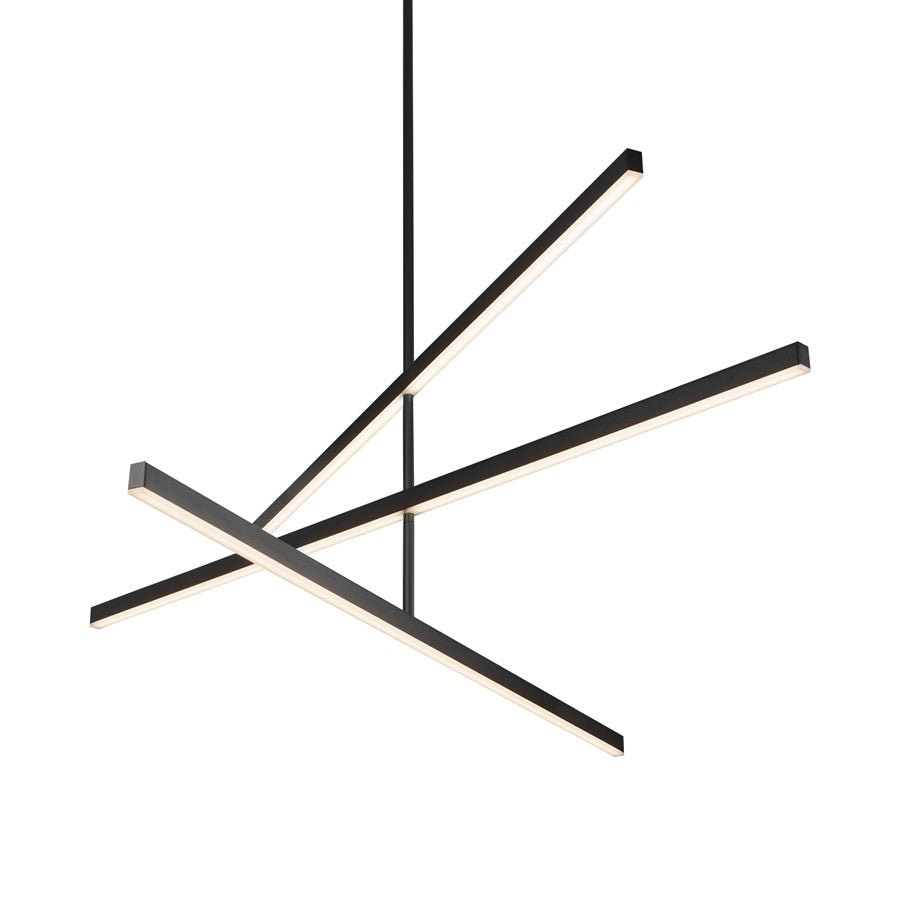 Kuzco Vega 56" LED Chandelier, Black - CH10356-BK-UNV