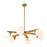 Kuzco Briar 37" Gold Chandelier, Brushed Gold