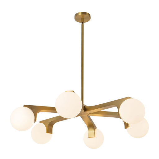 Kuzco Briar 37" Gold Chandelier, Brushed Gold
