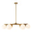 Kuzco Briar 37" Gold Chandelier, Brushed Gold