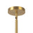 Kuzco Briar 37" Gold Chandelier, Brushed Gold