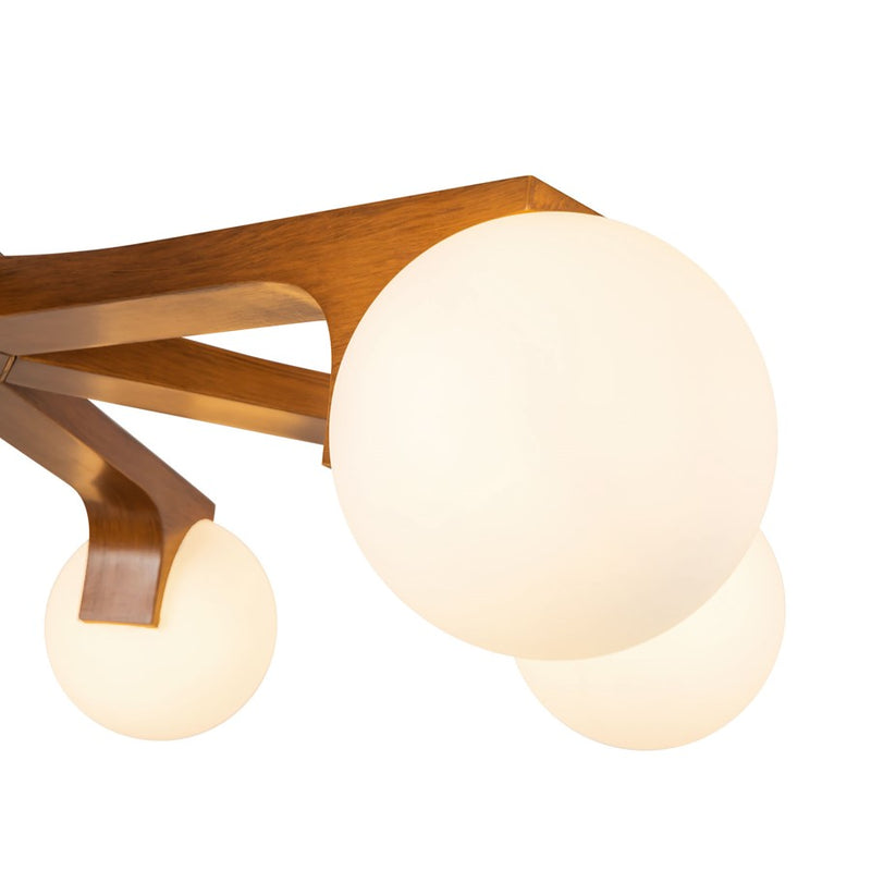 Kuzco Briar 37" Brown Chandelier, Teak