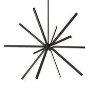 Kuzco Sirius 56in 67-Light Chandelier | Contemporary Black and White Acrylic Diffuser | Dining Room & Living Room | 4820lm 3000K | Model CH14356-BK