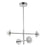 Kuzco Elixir 22" LED Chandelier, Chrome/Steel Shade